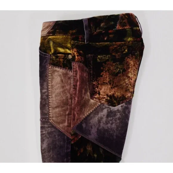 Ralph Lauren Purple Label 26 pants jeans patchwork velvet 50th anniversary 106